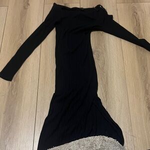 Chic Black Long Sleeve Dress
